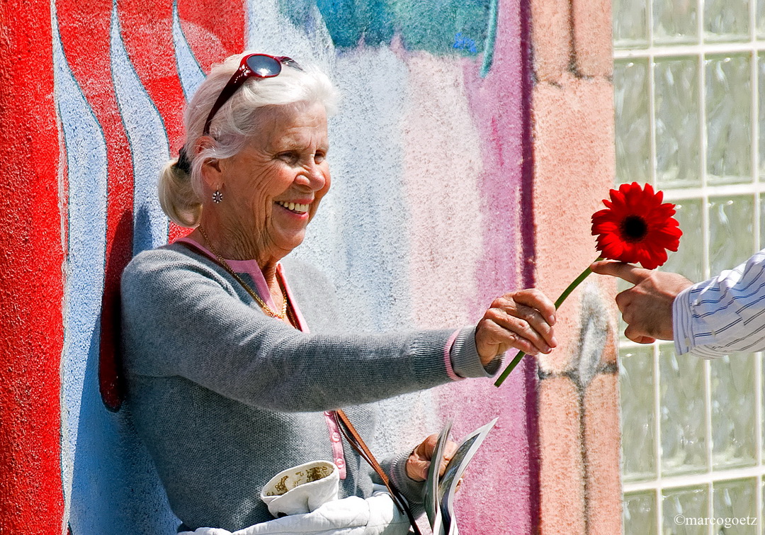 FRAU BLUME VENICE BEACH CALIFORNIEN USA